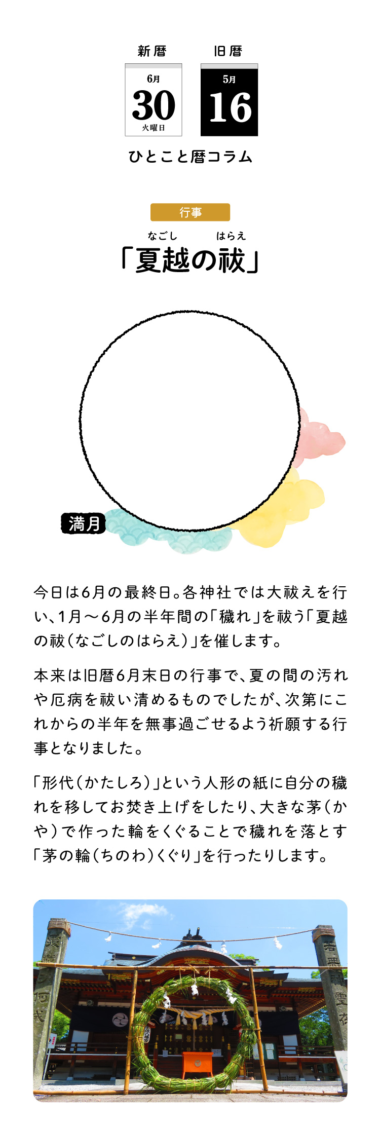 今日のこよみ